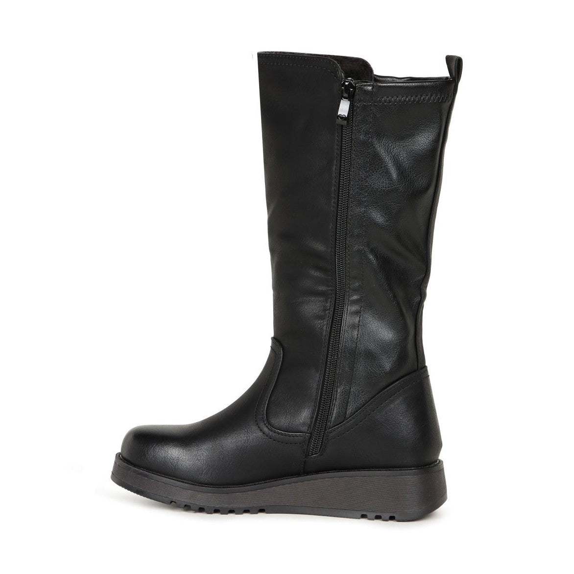 Heavenly Feet Luna Black Long Leg Zip Boot