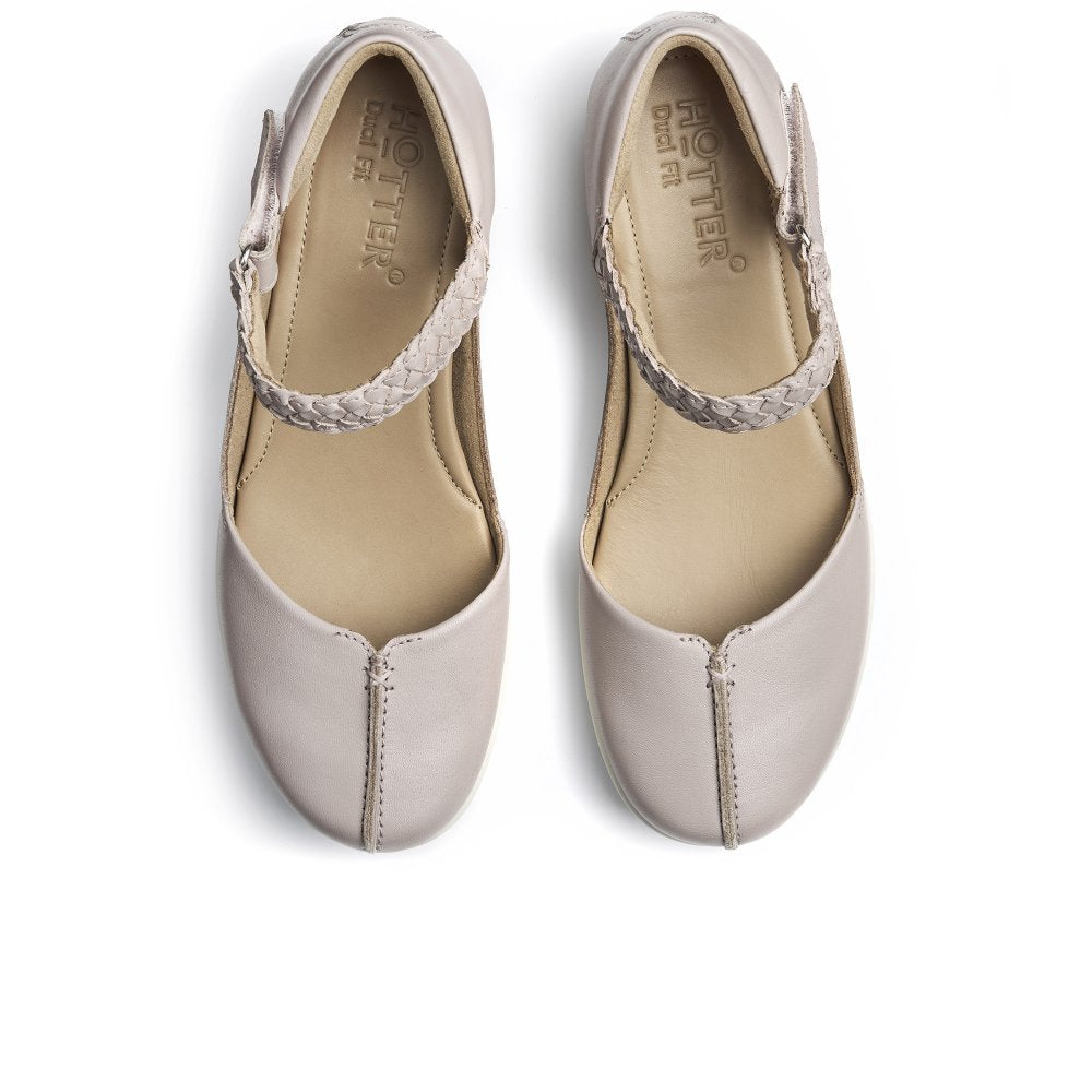 Hotter Lake Mink Soft Leather Bar Shoe