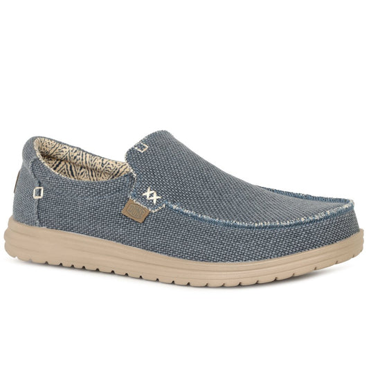 Hey Dudes Mikka BRAIDED BLUE Lightweight Slip On Shoes