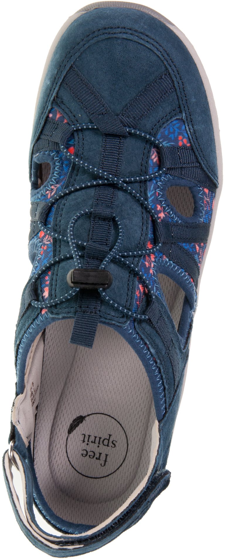 Free Spirit Bryn BLUE Closed Toe open Back Walking sandal