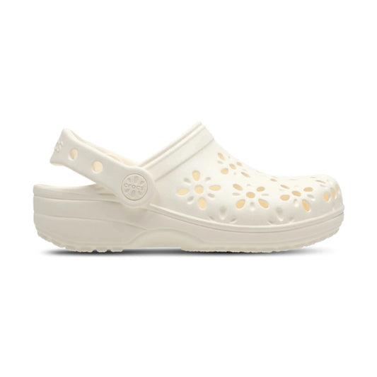 Crocs Floral Cut Out Clog 210943 WHITE 210943OVW