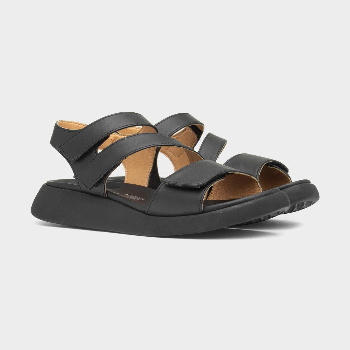 Heavenly Feet Alexa BLACK Vegan friendly Sandal