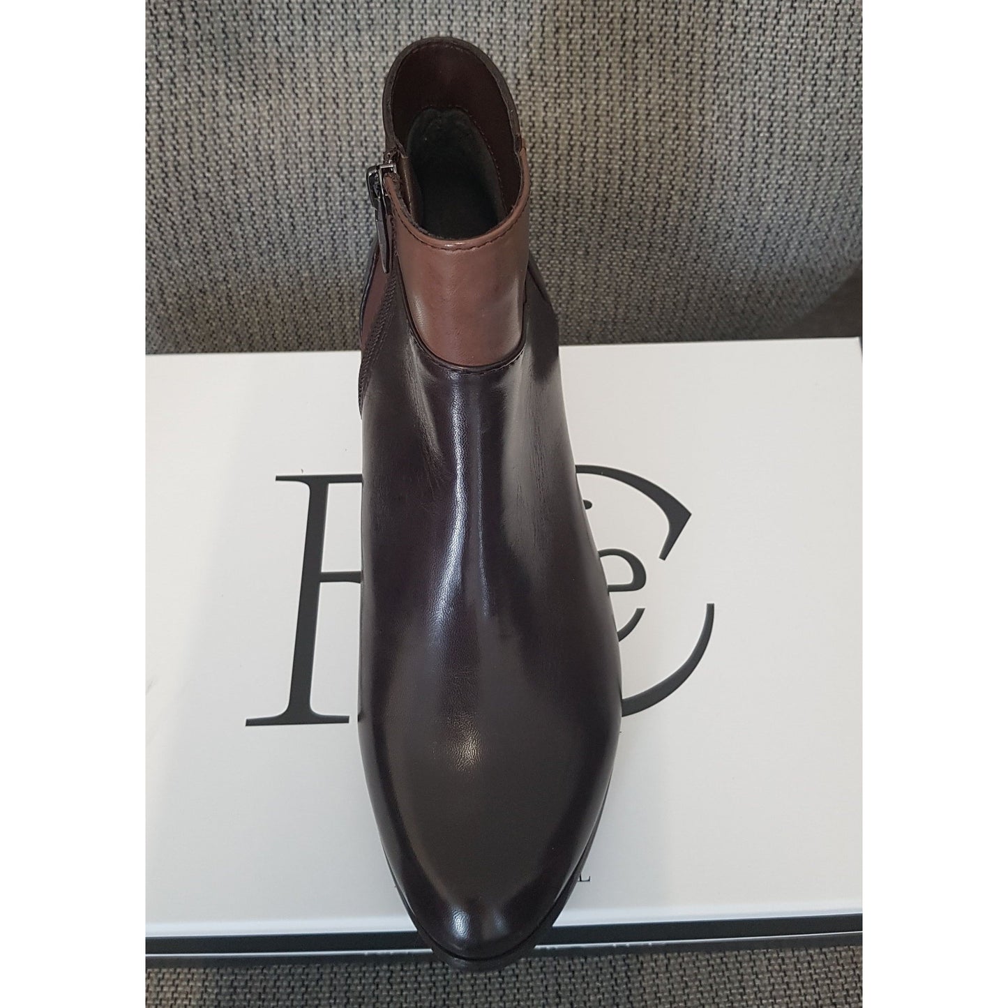 Regardez le ciel Stefany 379 Brown Combination Ankle Boot