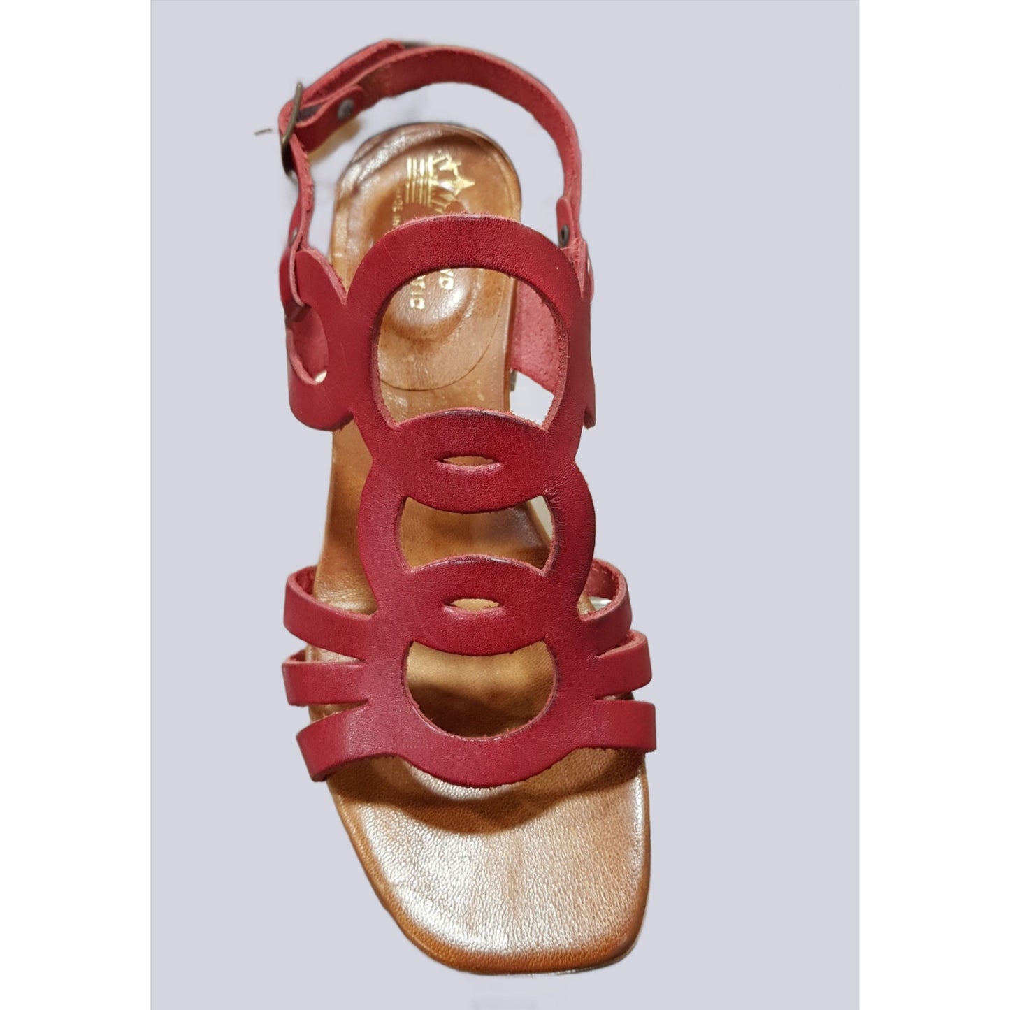Nuovo Cuoieria E66 Rosso Italian Leather Sandal