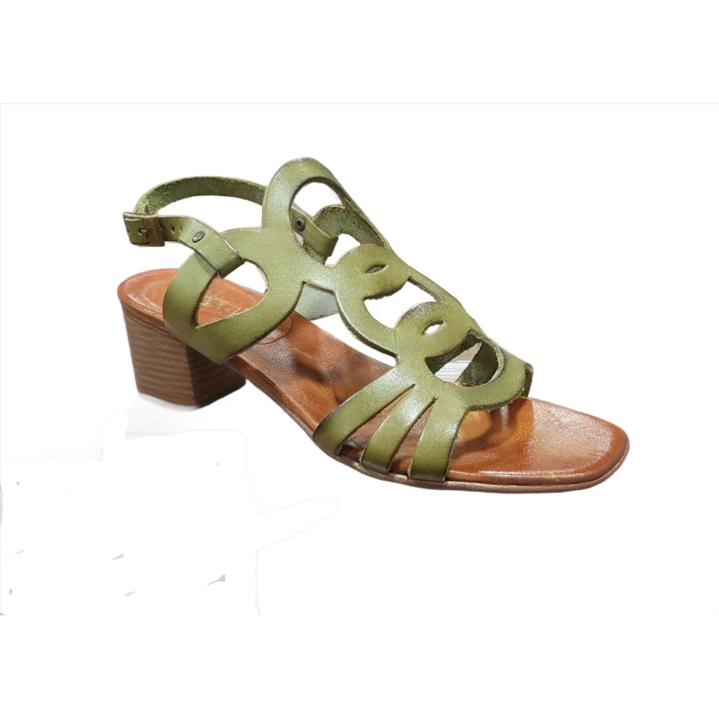 Nuovo Cuoieria E66 Khaki Italian Leather Sandal