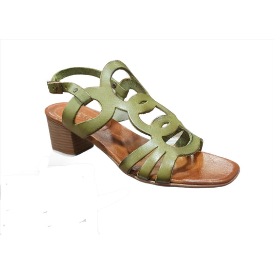 Nuovo Cuoieria E66 Khaki Italian Leather Sandal