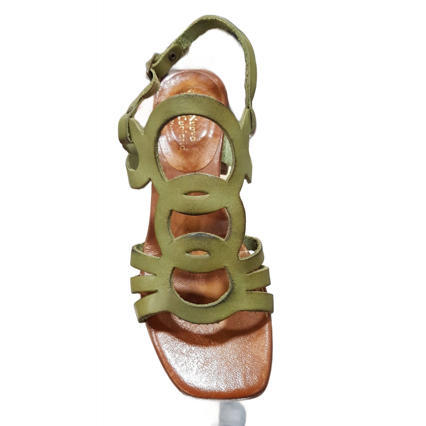 Nuovo Cuoieria E66 Khaki Italian Leather Sandal