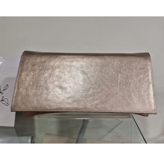 Bioeco Beige Pearl / Clutch bag to match 3942 Sandals B002-2244 metal