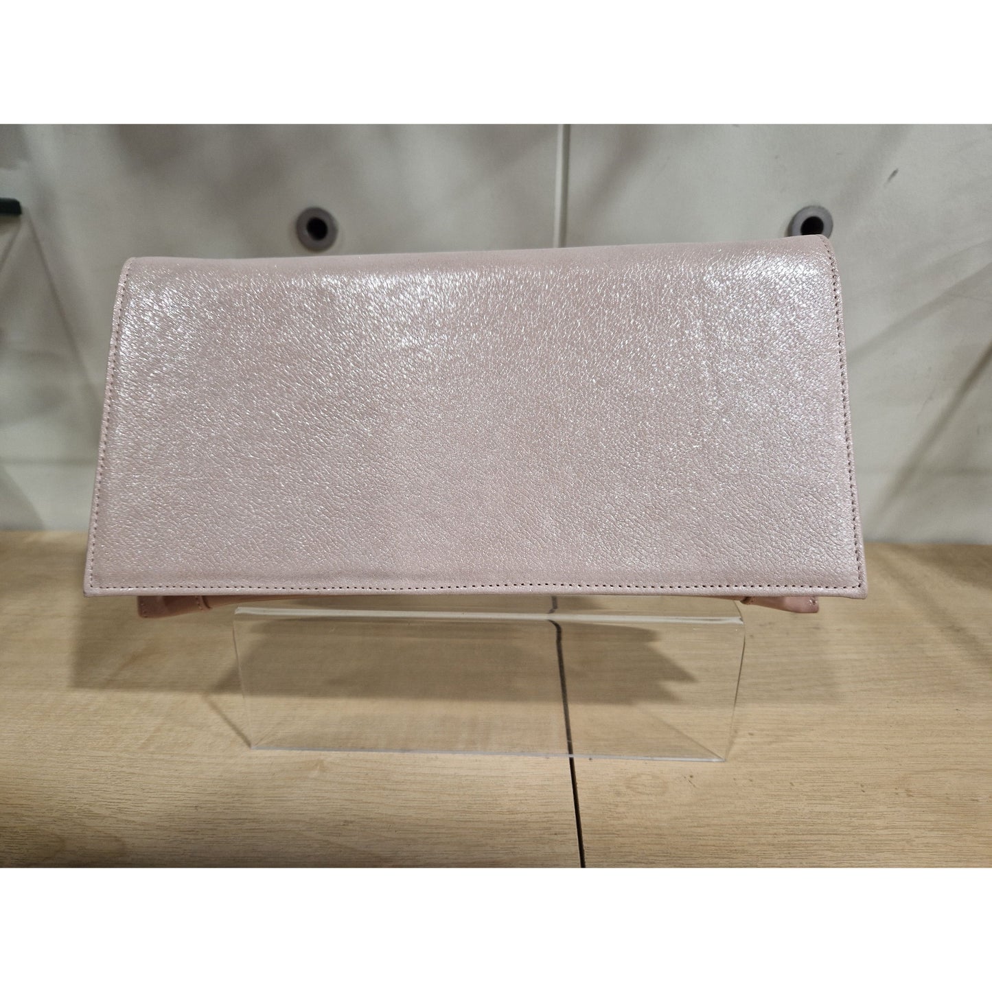 Bioeco Handbag Clutch with Shoulder strap and Wrist Strap PINK B002-2067