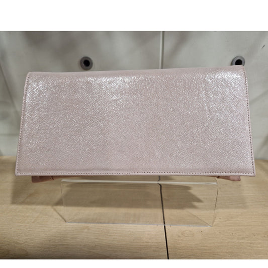 Bioeco Handbag Clutch with Shoulder strap and Wrist Strap PINK B002-2067