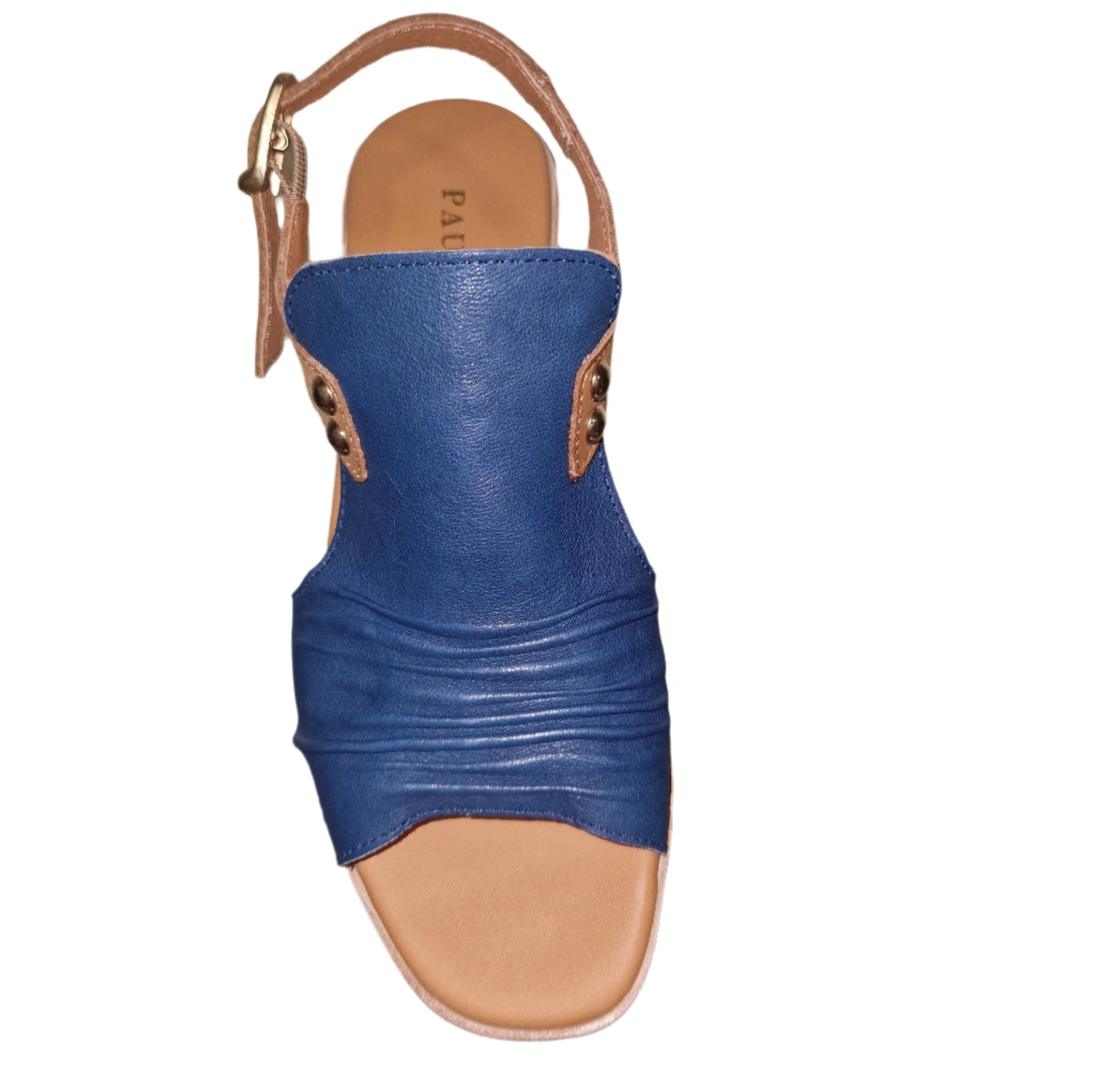 Paula Urban 9-17 MARINO / CAMEL Soft Leather Comfort Sandal