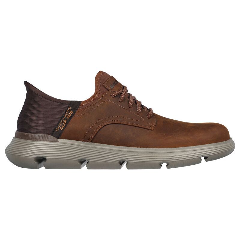 Skechers Slip Ins BROWN Leather 205046CDB