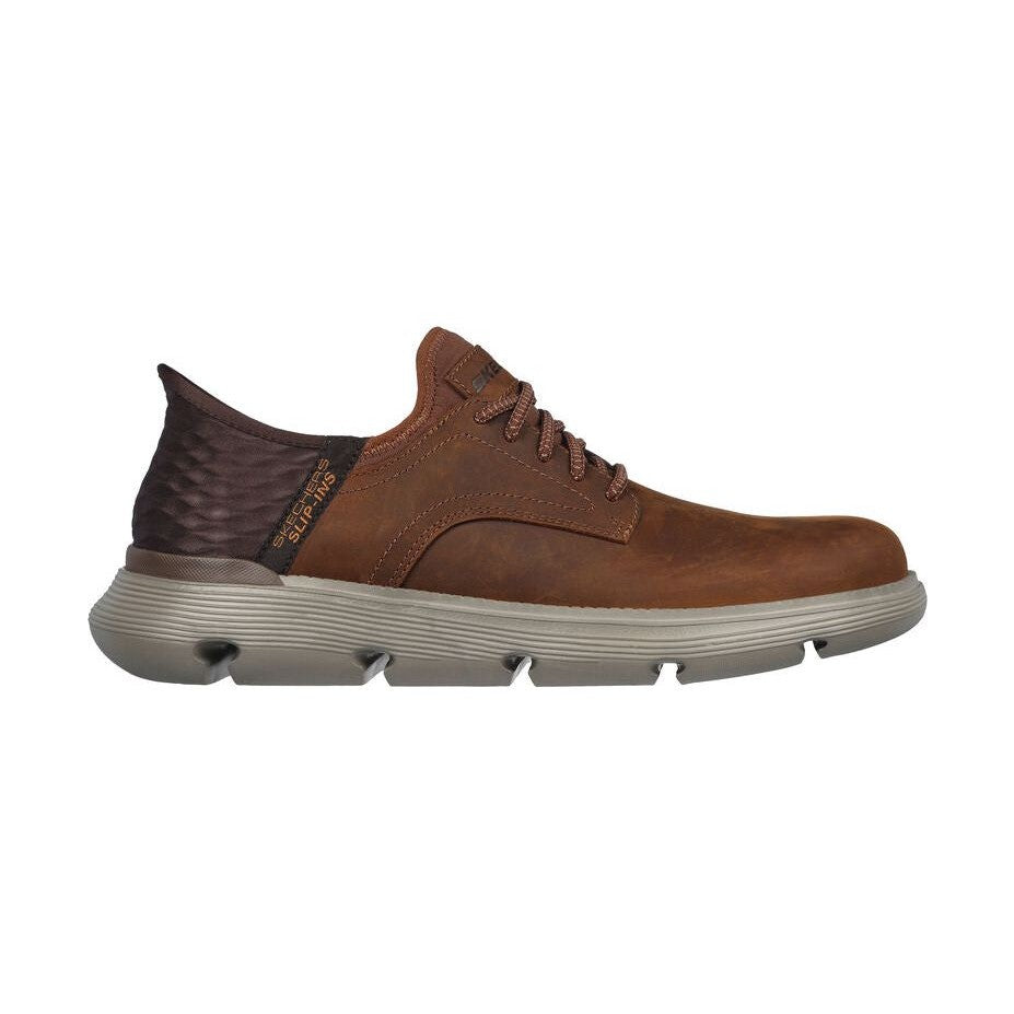 Skechers Slip Ins BROWN Leather 205046CDB