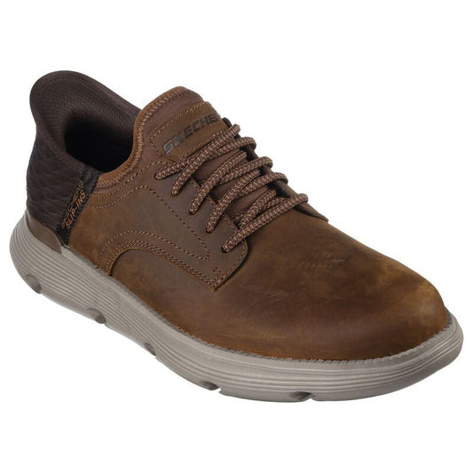 Skechers Slip Ins BROWN Leather 205046CDB