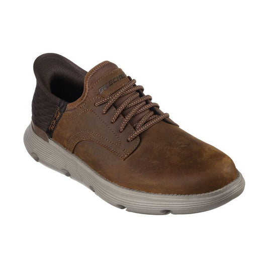 Skechers Slip Ins BROWN Leather 205046CDB