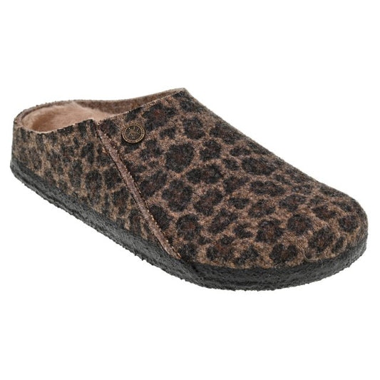 Birkenstock Zermat Toffee Animal Print Shearling Lined Slipper