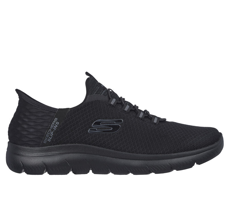Skechers Slip Ins 232457 BLACK Memory Foam Trainers
