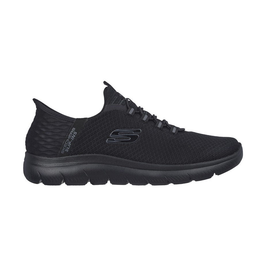 Skechers Slip Ins 232457 BLACK Memory Foam Trainers