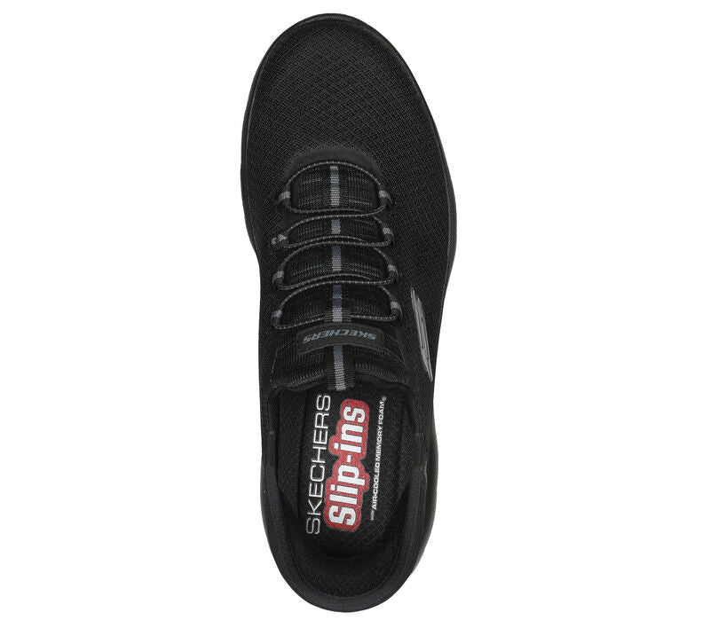 Skechers Slip Ins 232457 BLACK Memory Foam Trainers