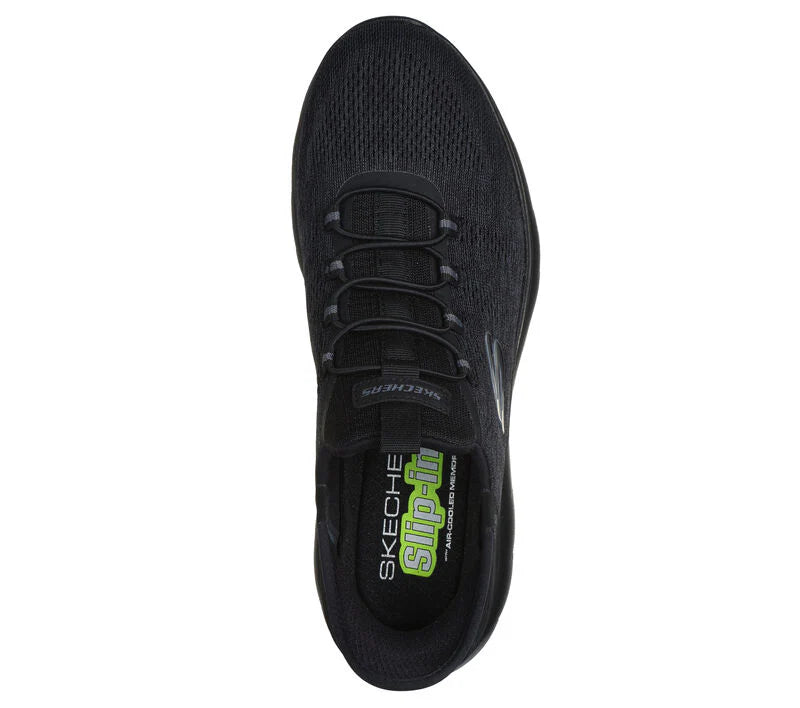 Skechers Mens Summits Key Pace 232469-BBK Black Slip On Shoe