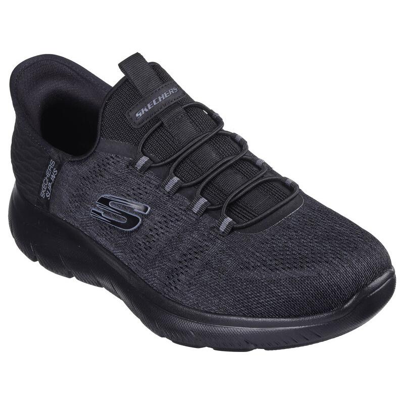 Skechers Mens Summits Key Pace 232469-BBK Black Slip On Shoe