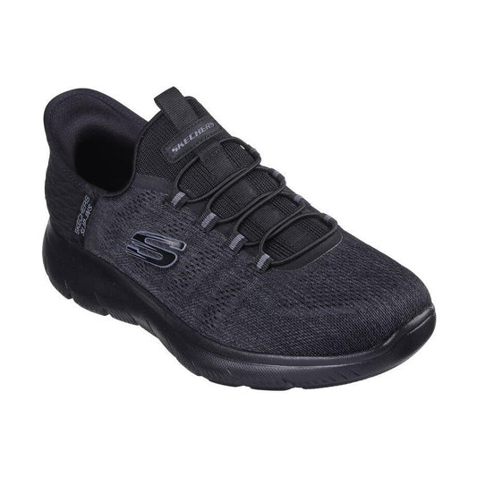 Skechers Mens Summits Key Pace 232469-BBK Black Slip On Shoe