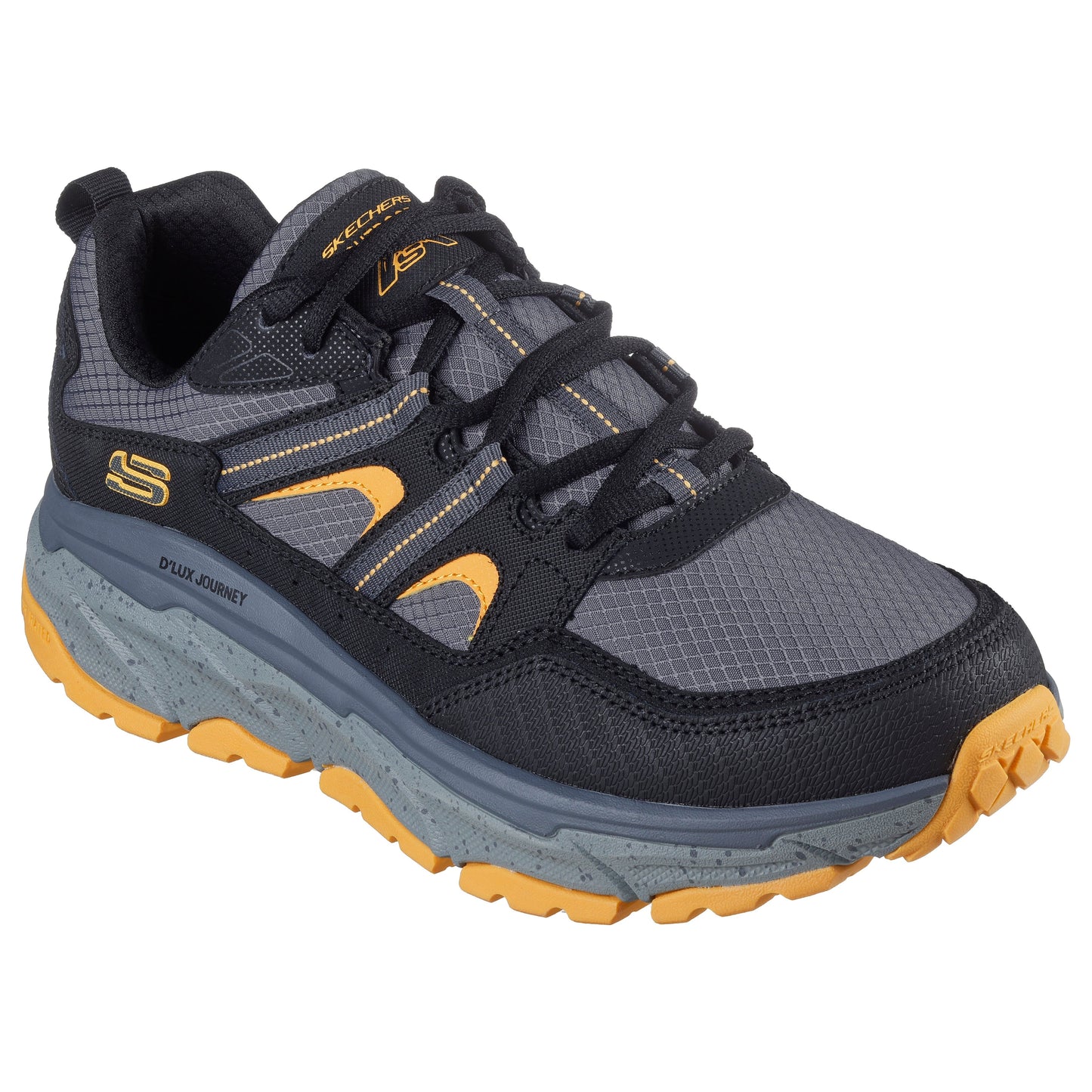Skechers Men's Trainer 237192 BKYL BLACK Relaxed Fit®: D'Lux Journey.