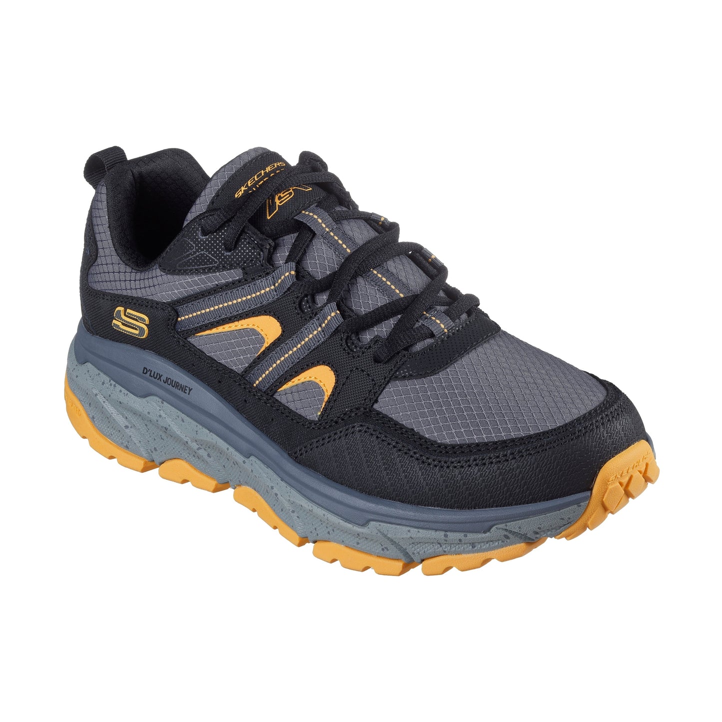 Skechers Men's Trainer 237192 BKYL BLACK Relaxed Fit®: D'Lux Journey.