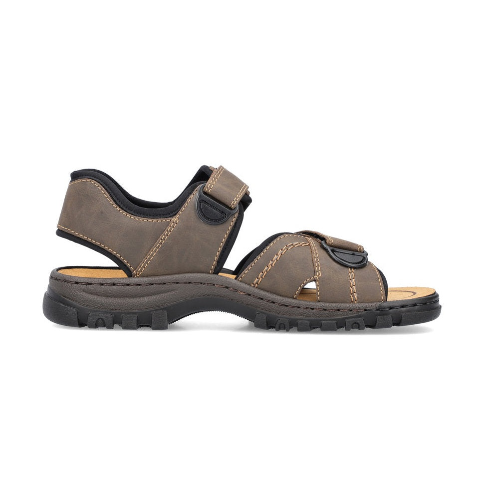 Reiker Men's Treck Sandal 25051-27 BROWN