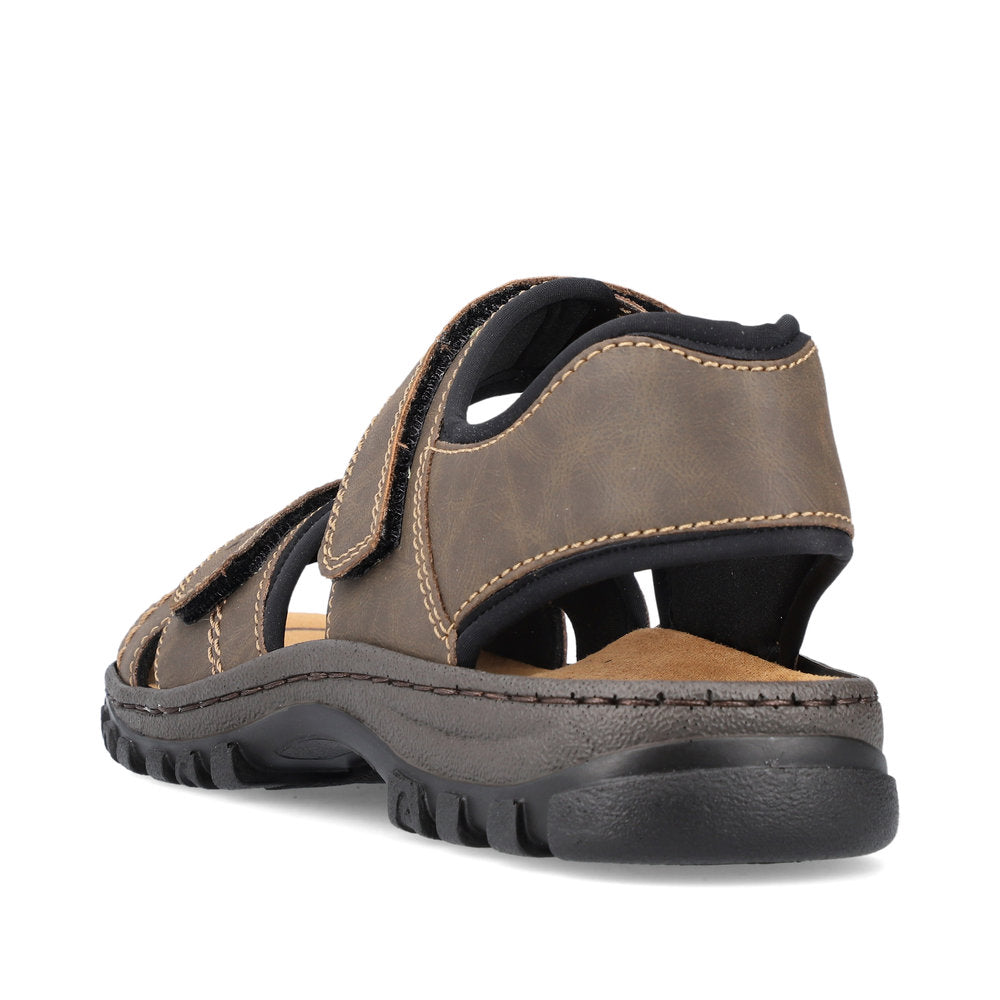 Reiker Men's Treck Sandal 25051-27 BROWN