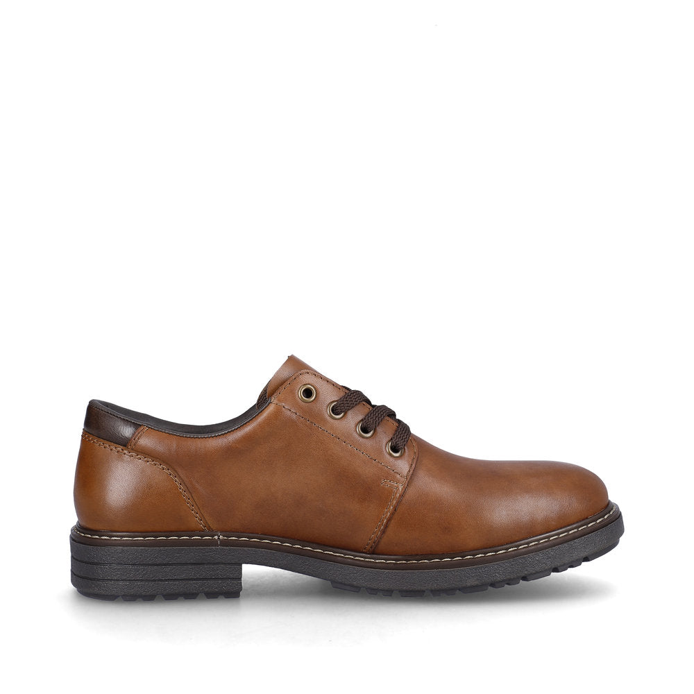 Reiker Men's Classic Lace-up leather shoe 33101-24 BROWN