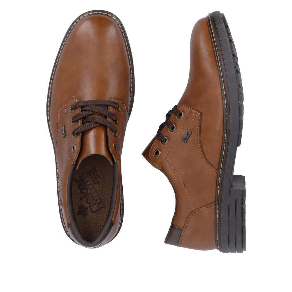 Reiker Men's Classic Lace-up leather shoe 33101-24 BROWN
