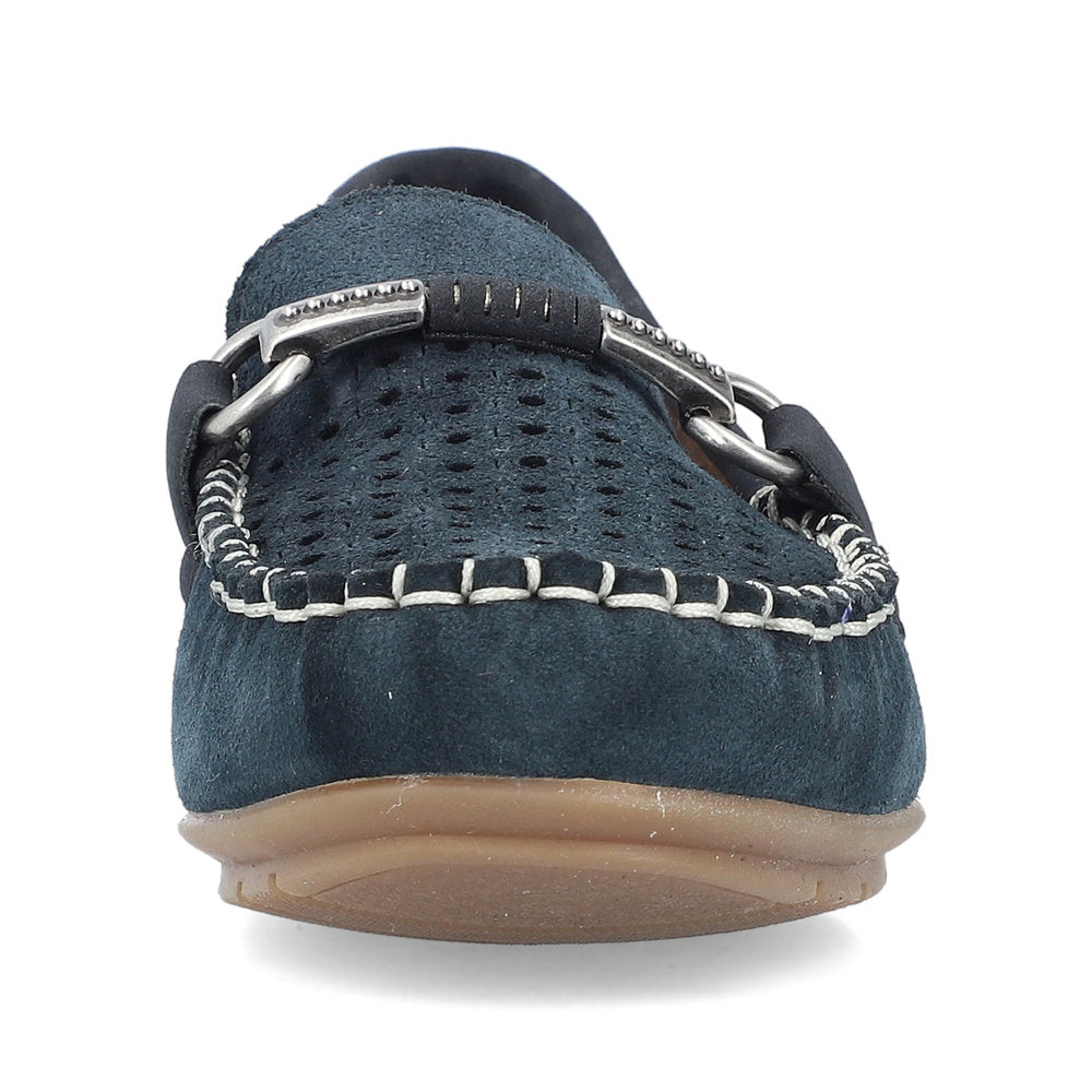 Rieker Moccasin Loafer Shoe 40253-14 Slip on in Navy