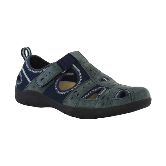 Free Spirit casual shoe Cleveland NAVY Suede with Velcro Strap