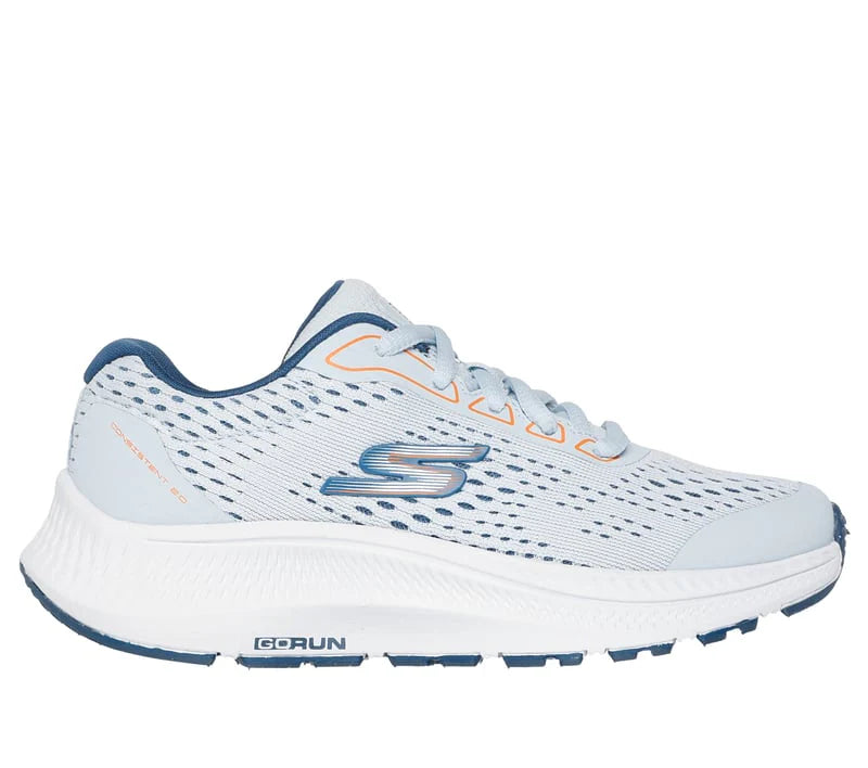 Skechers GO RUN Consistent 2.0 Mile Marker 405046 LIGHT BLUE Lace Up Trainer
