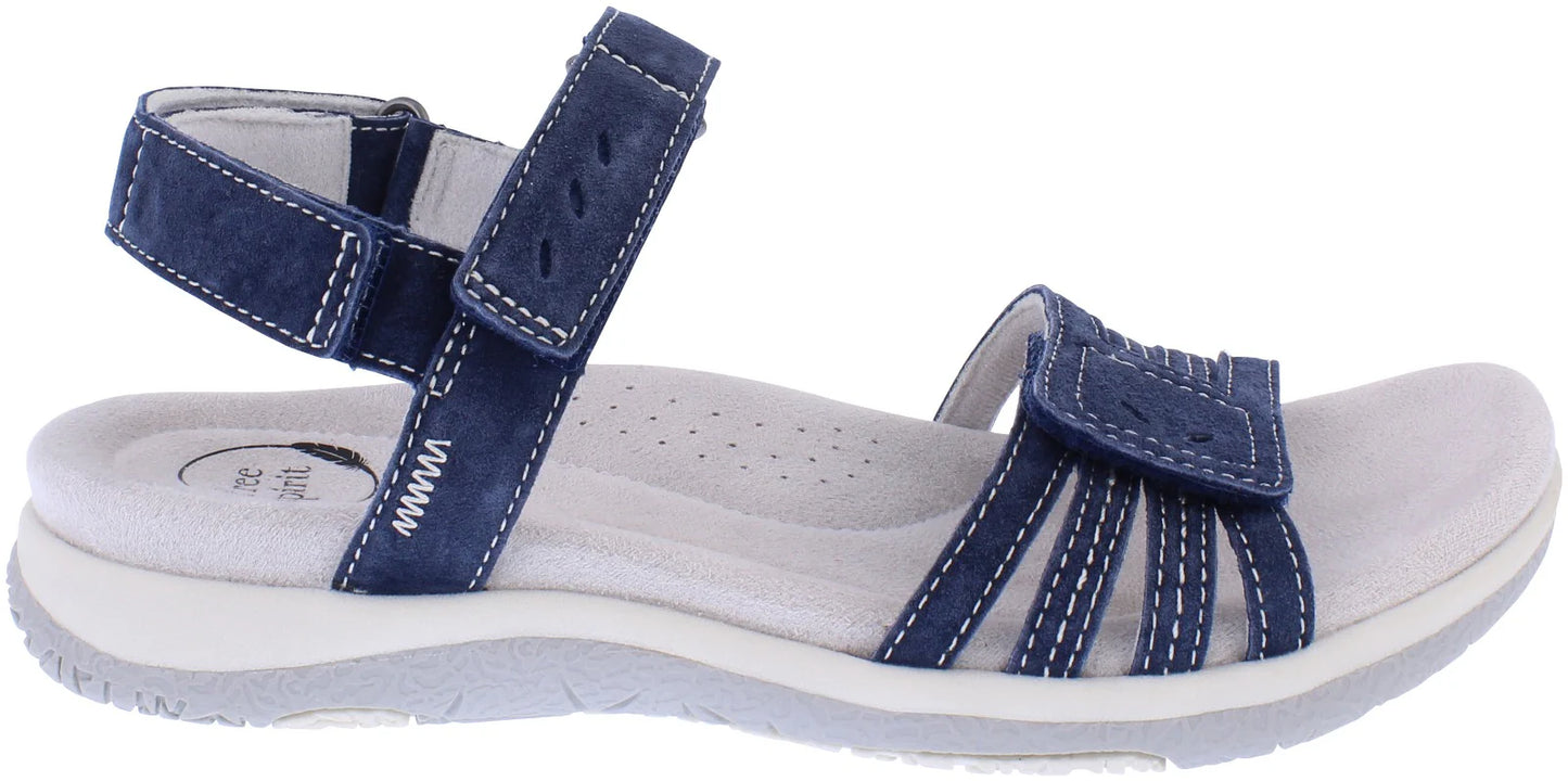 Free Spirit Maddy NAVY Touch Fastening Adjustable walking Sandal