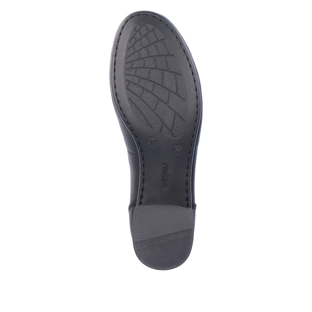 Rieker Court Shoe in leather 41650-00 BLACK