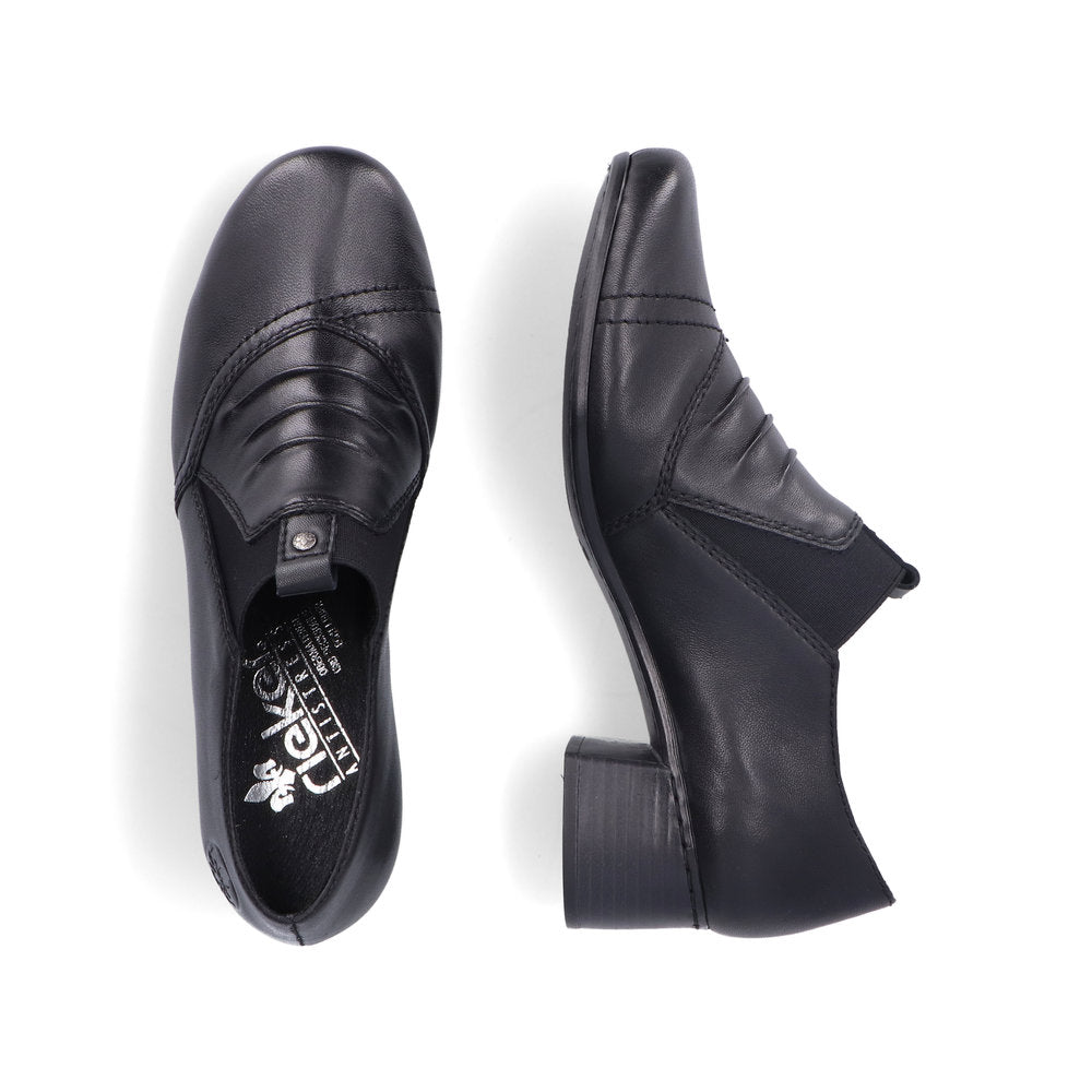 Reiker Trouser Shoe in leather 41657-00 BLACK