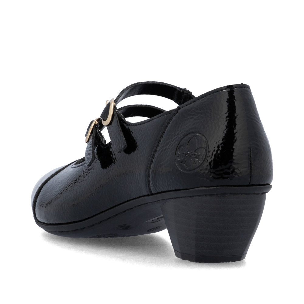 Rieker Classic Patent Leather Bar Shoe 41758