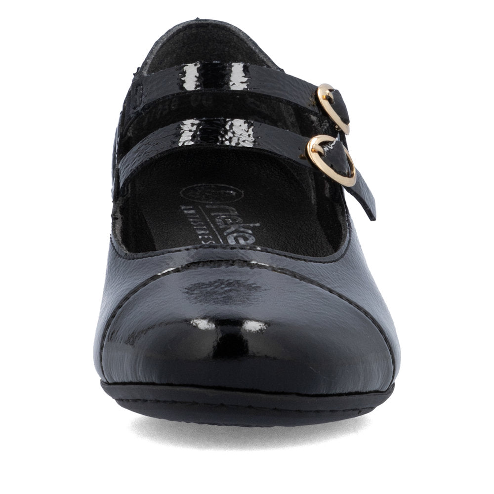 Rieker Classic Patent Leather Bar Shoe 41758