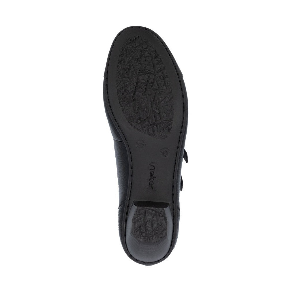 Rieker Classic Patent Leather Bar Shoe 41758-00 BLACK