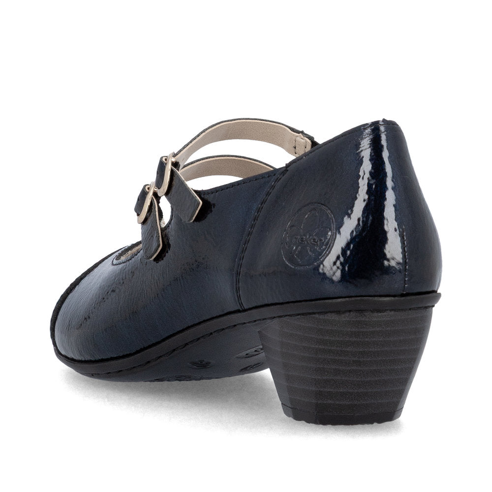 Rieker Classic Patent Leather Bar Shoe 41758