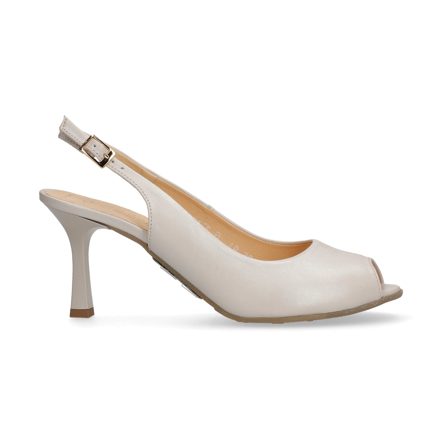 Bioeco 4180 Sling Back Slim Heel Occasion Shoe PEARL 4180-2380-1315