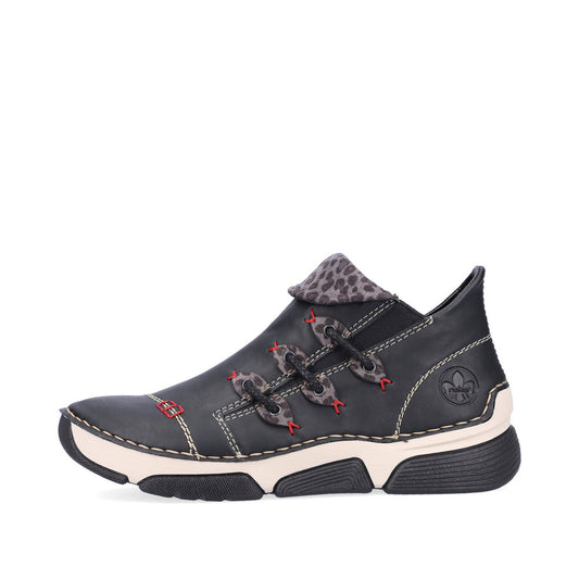 Rieker Casual Ankle boot with trainer sole 45983-00 BLACK
