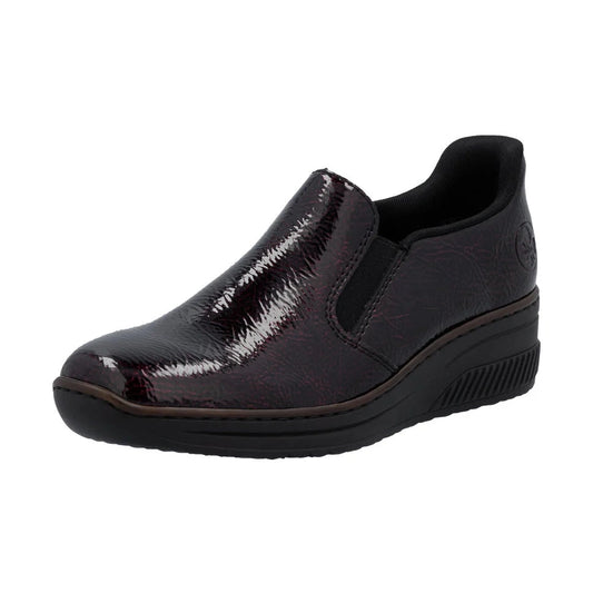 Rieker slip-on shoe 48761-35 BURGUNDY