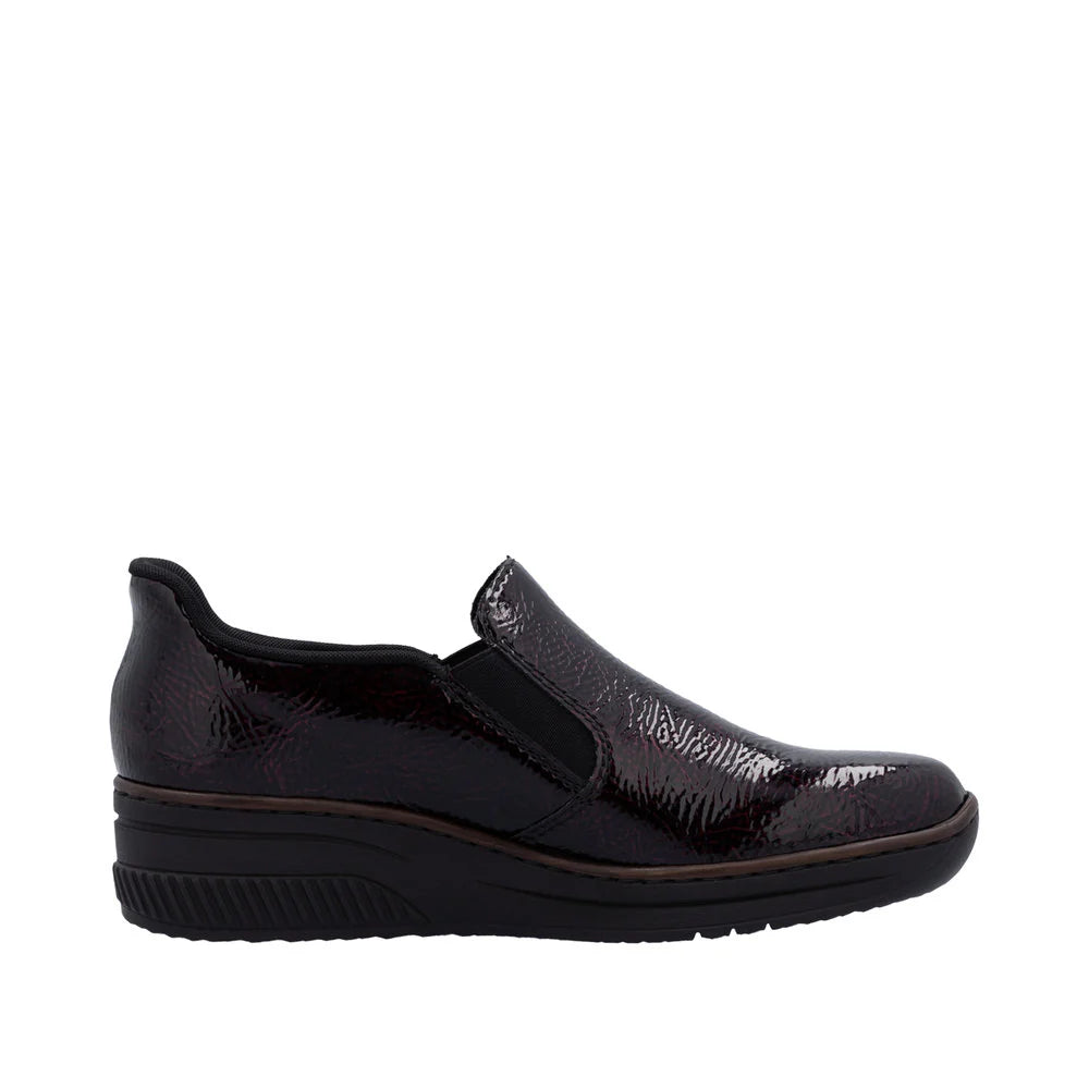 Rieker slip-on shoe 48761-35 BURGUNDY