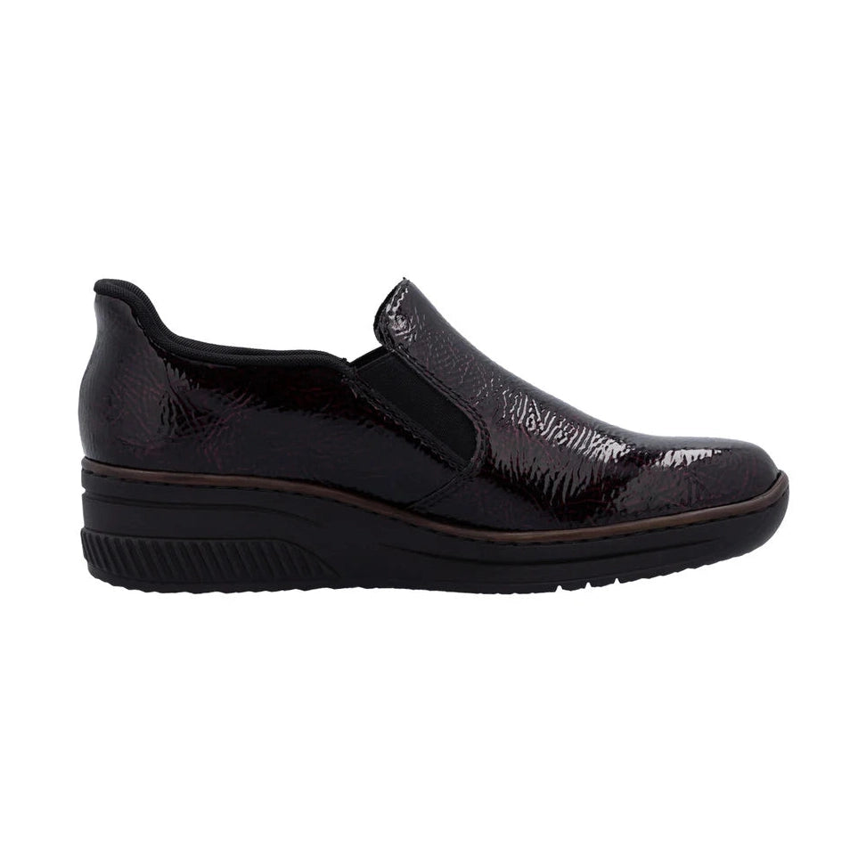 Rieker slip-on shoe 48761-35 BURGUNDY