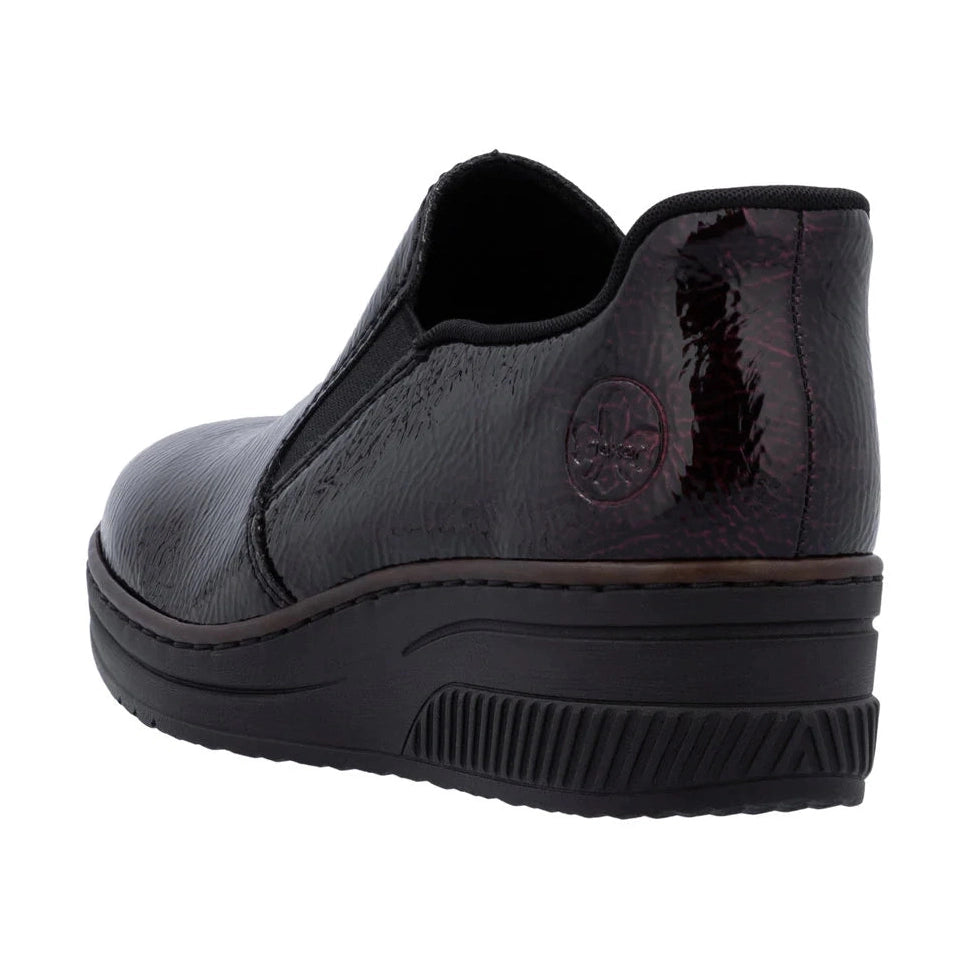Rieker slip-on shoe 48761-35 BURGUNDY