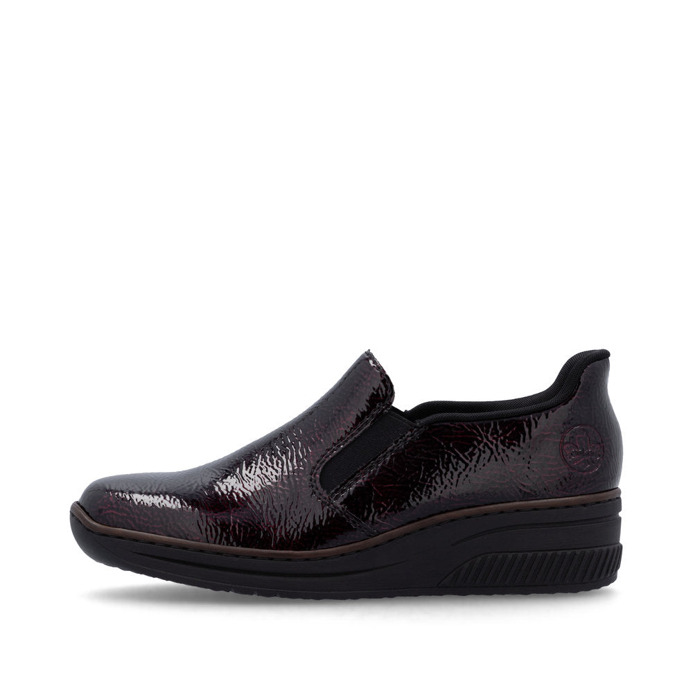 Rieker slip-on shoe 48761-35 BURGUNDY