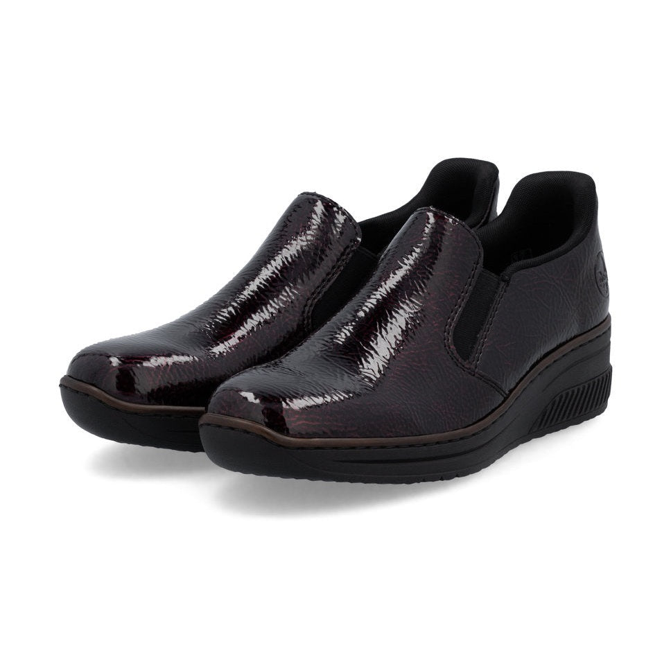 Rieker slip-on shoe 48761-35 BURGUNDY